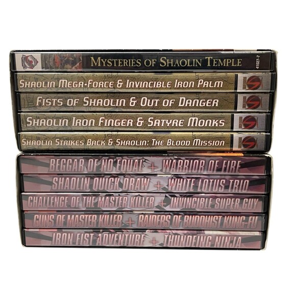 15 Film Martial Arts Legends & Martial Temple Collection VTG Movie Lot - Picture 2 of 3